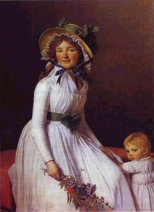 Portrait of Emilie Seriziat and Her Son